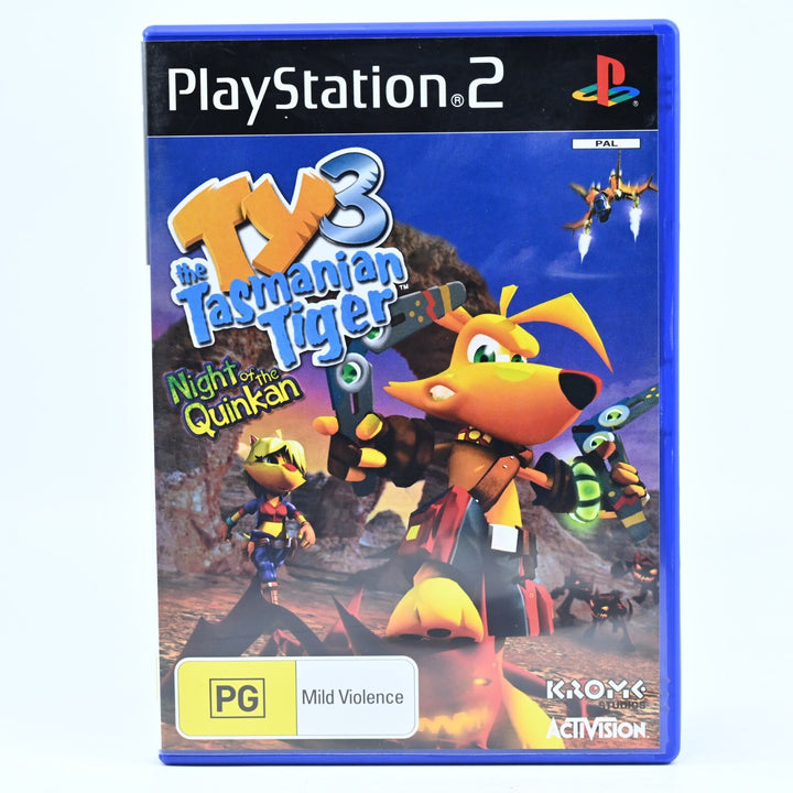 Ty the Tasmanian Tiger 3 Night of the Quinkan - Sony Playstation 2 / PS2 Game
