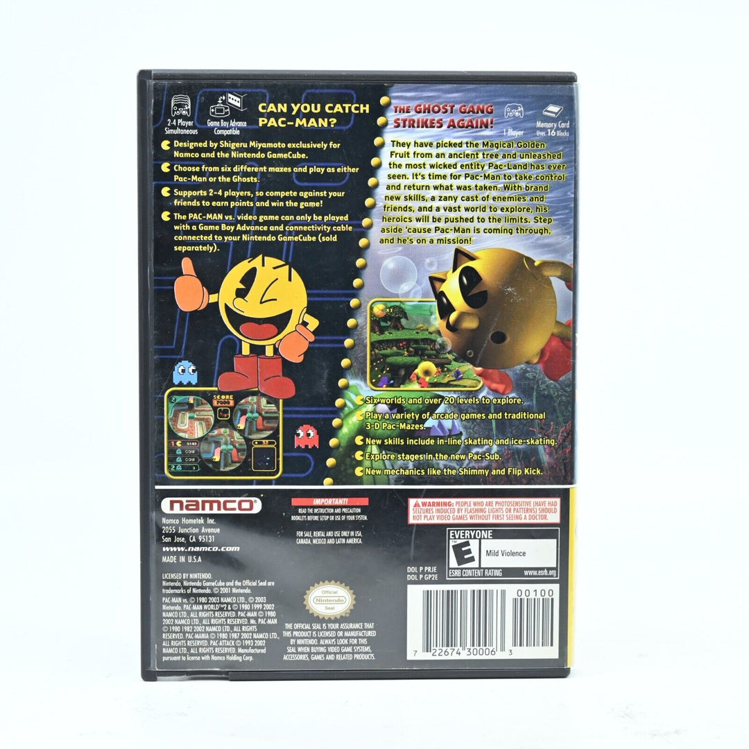 Pac-Man vs Pac-Man World 2 - No Manual - Nintendo Gamecube Game - NTSC