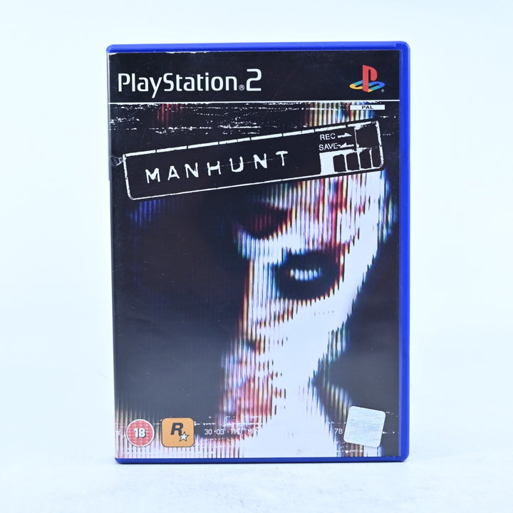 Manhunt - Sony Playstation 2 / PS2 Game + Manual - PAL - MINT DISC!