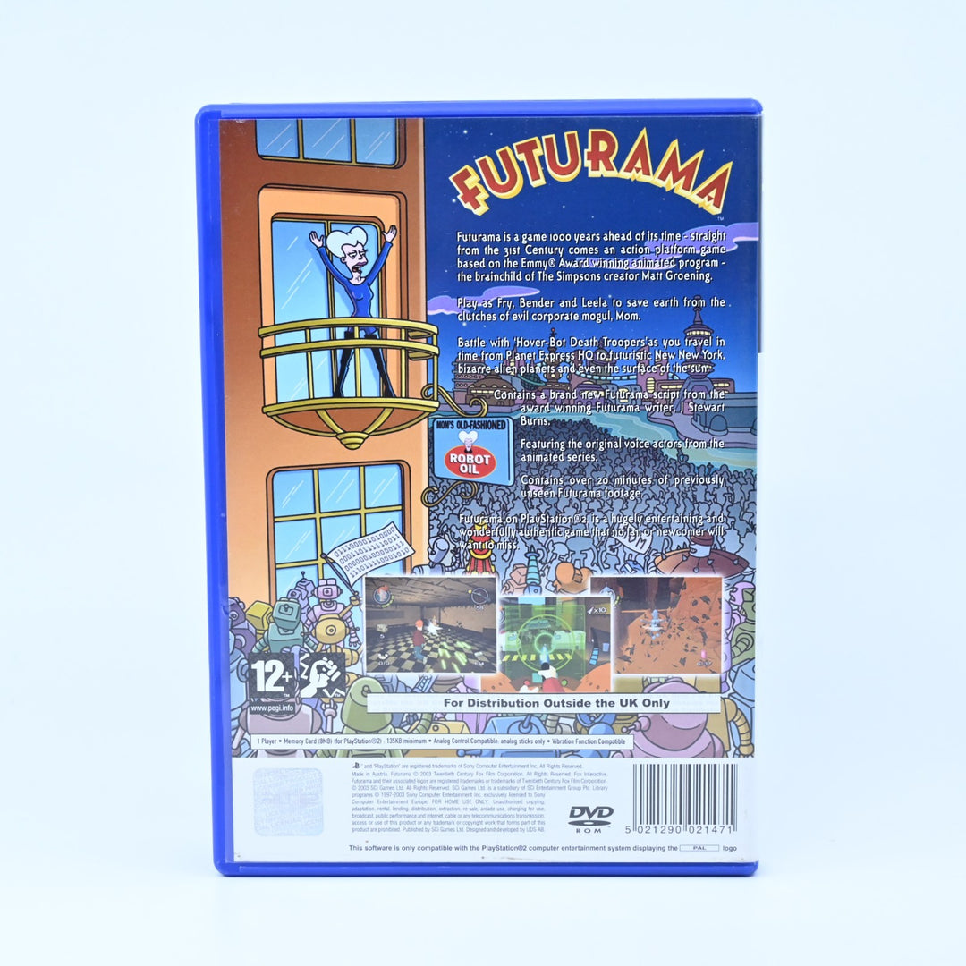 Futurama - Sony Playstation 2 / PS2 Game - No Manual - PAL- NEAR MINT DISC!