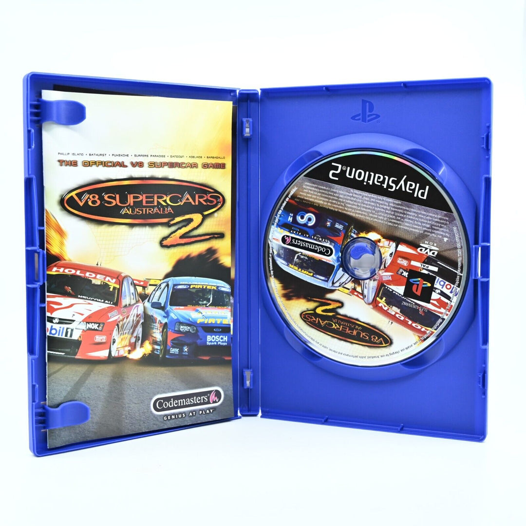 V8 Supercars Australia 2 - Sony Playstation 2 / PS2 Game + Manual - FREE POST!