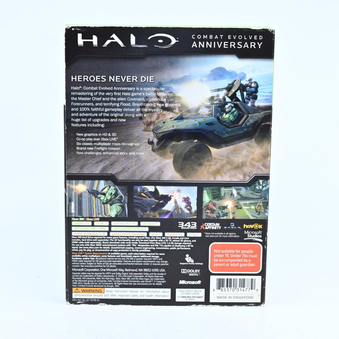 Halo Combat Evolved Anniversary - Xbox 360 Game + Manual - PAL - MINT DISC!