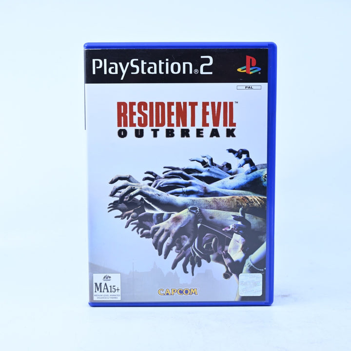 Resident Evil Outbreak - Sony Playstation 2 / PS2 Game + Manual - PAL