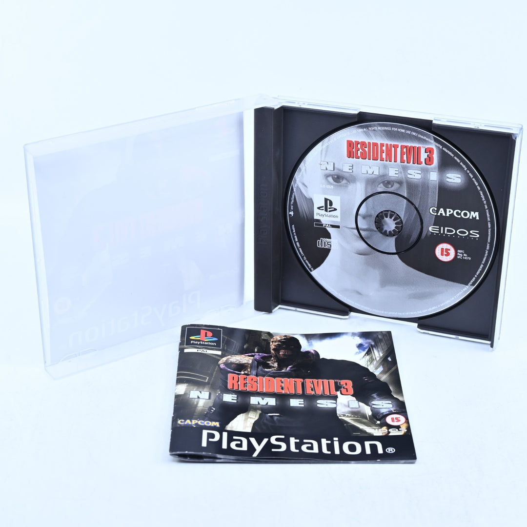 Resident Evil 3 Nemesis - Sony Playstation 1 / PS1 Game + Manual - PAL