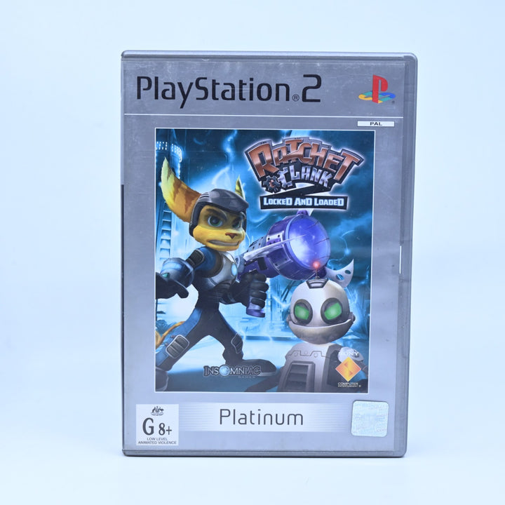 Ratchet & Clank 2: Locked & Loaded - Sony Playstation 2 / PS2 Game + Manual