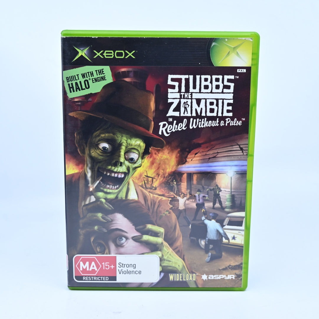 Stubbs The Zombie In Rebel Without a Pulse - Original Xbox Game + Manual - PAL