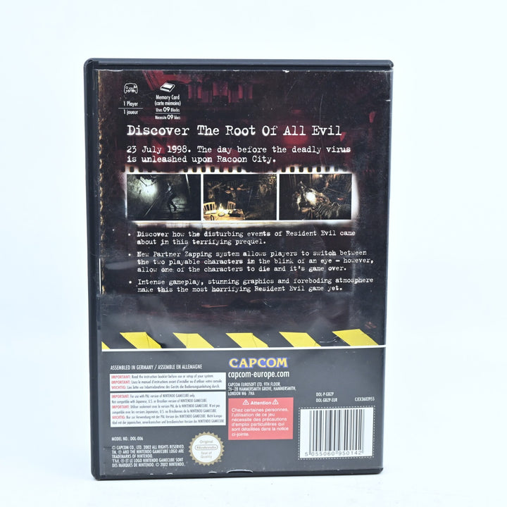 Resident Evil Zero - Nintendo Gamecube Game + Manual - PAL - FREE POST!