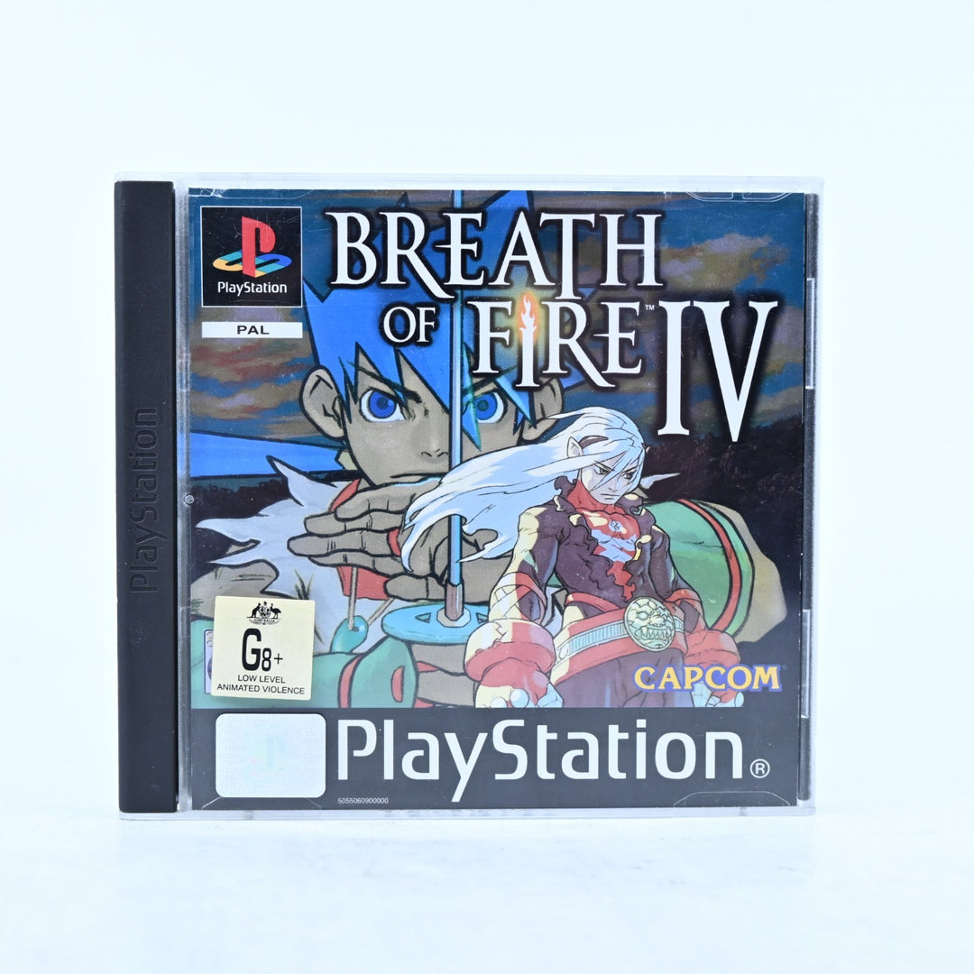 Breath of Fire IV - Sony Playstation 1 / PS1 Game + Manual - PAL - MINT DISC!
