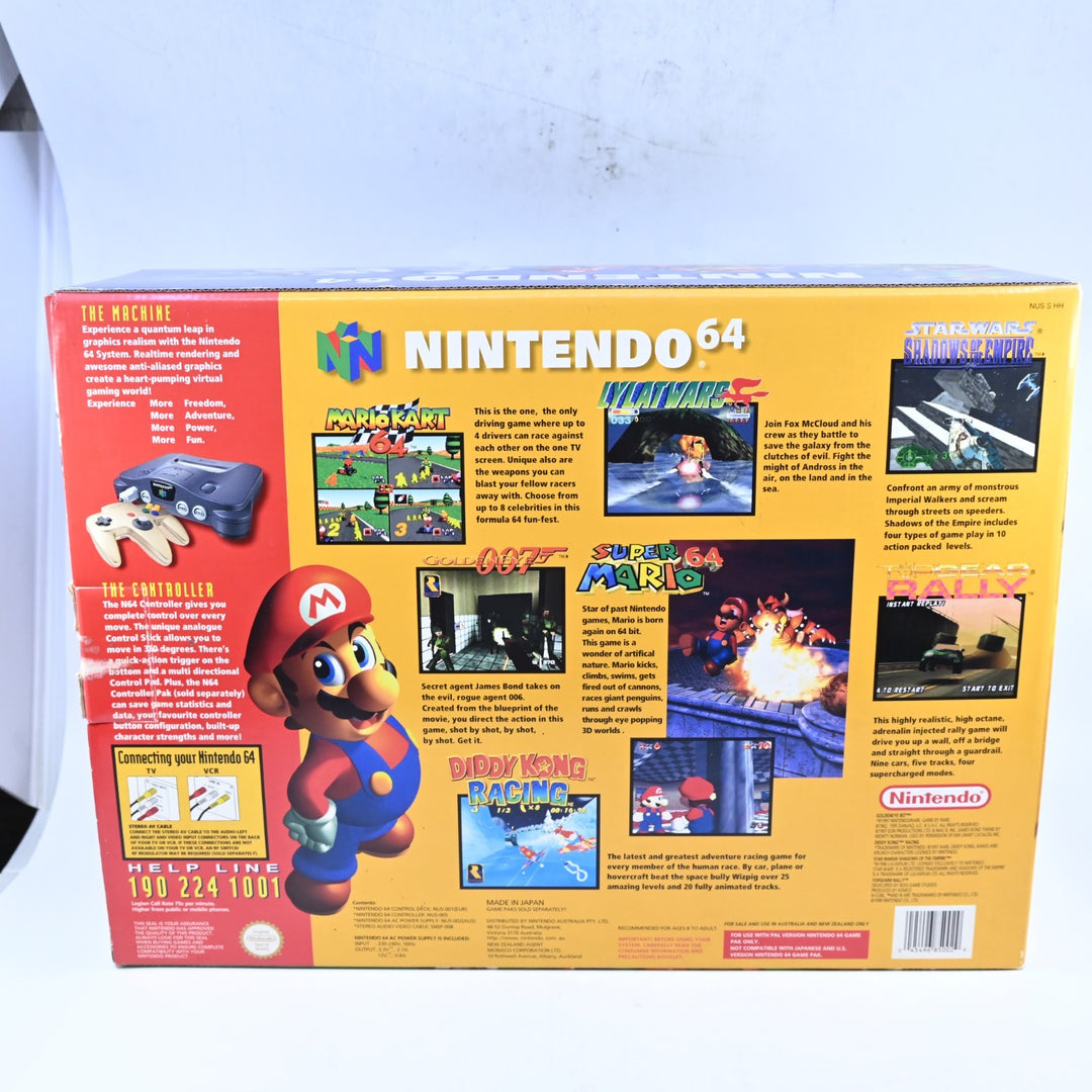 Limited Edition Gold Controller N64 / Nintendo 64 Boxed Console - PAL