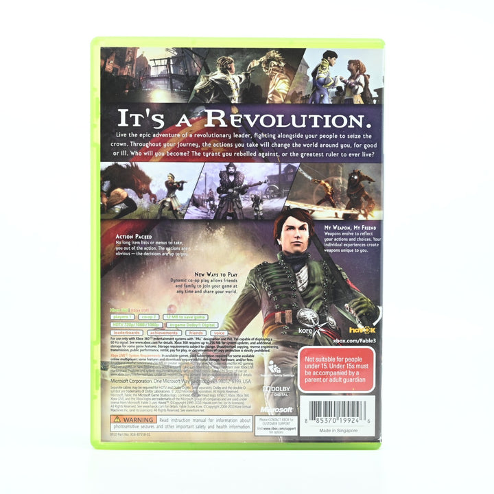Fable III 3 - Xbox 360 Game - PAL - FREE POST!