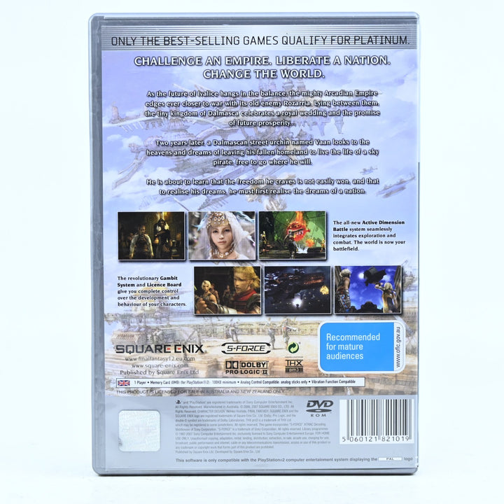 Final Fantasy XII / 12  - Sony Playstation 2 / PS2 Game + Manual - PAL
