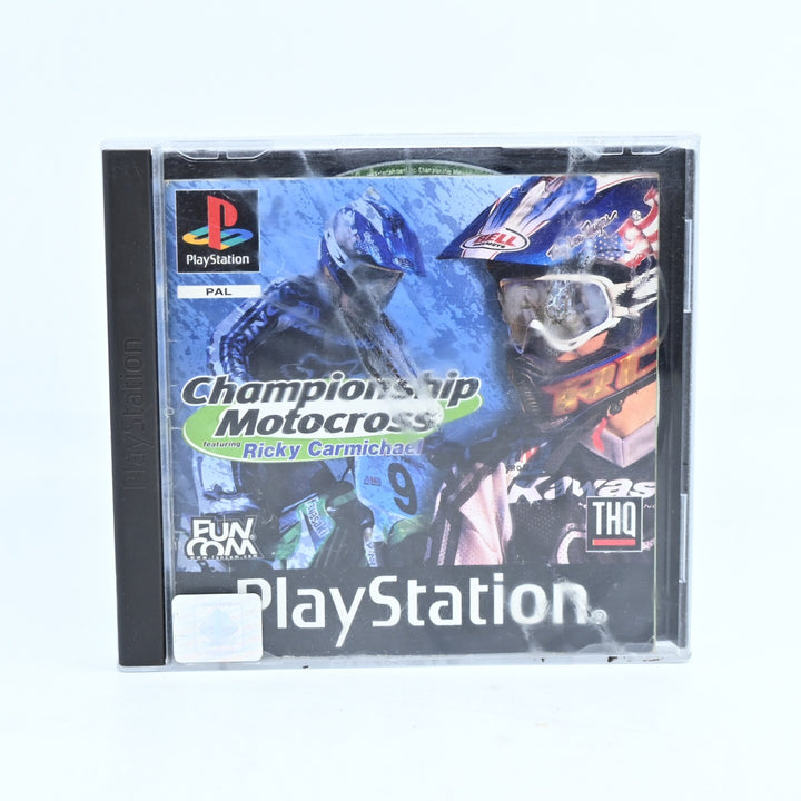 Championship Motocross: featuring Ricky Carmichael - PS1 Game + Manual - PAL