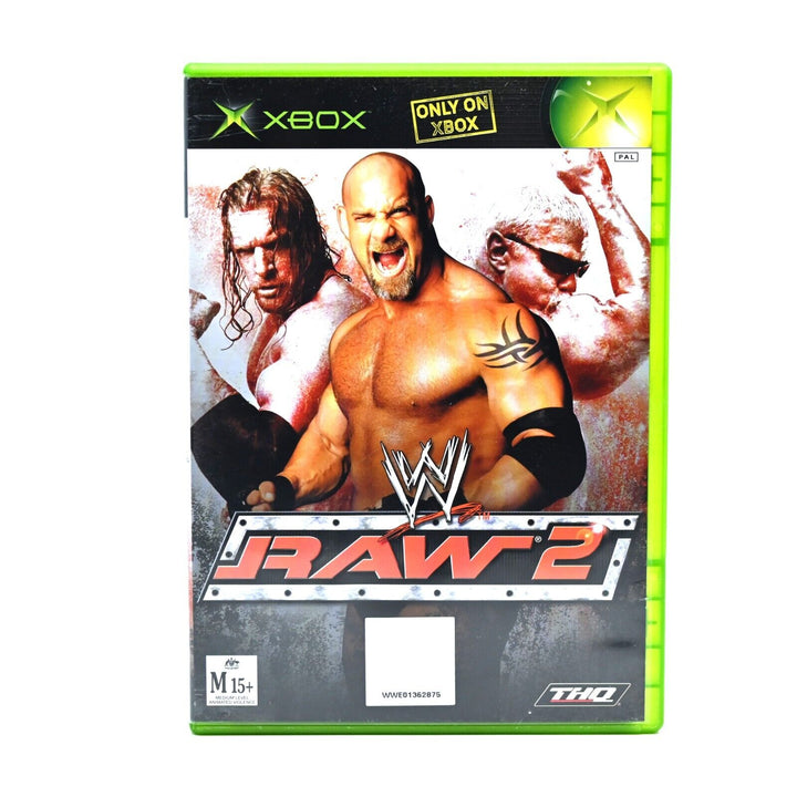 WWE Raw 2 - Original Xbox Game + Manual - PAL - MINT DISC!