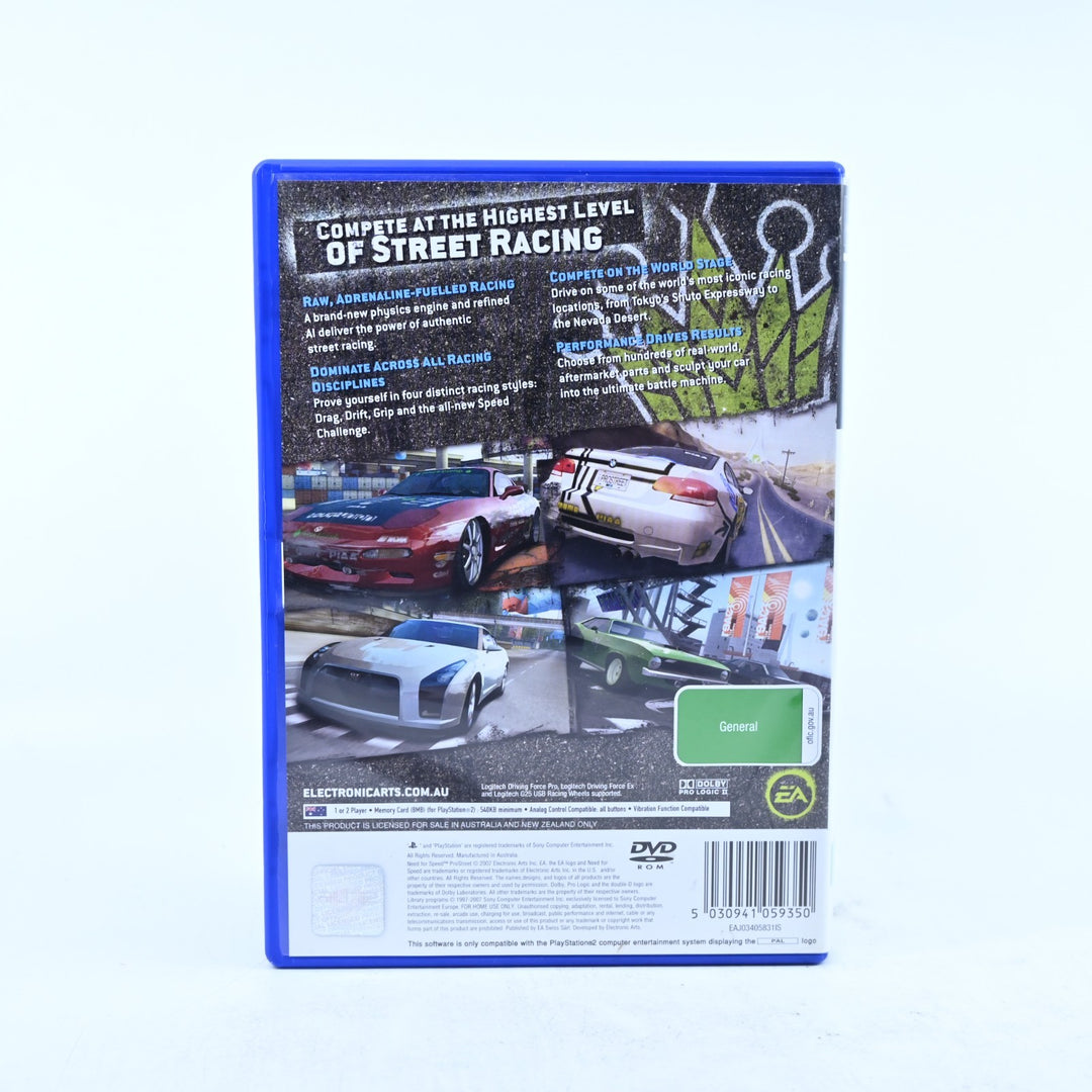 Need for Speed ProStreet - Sony Playstation 2 / PS2 Game + Manual - PAL