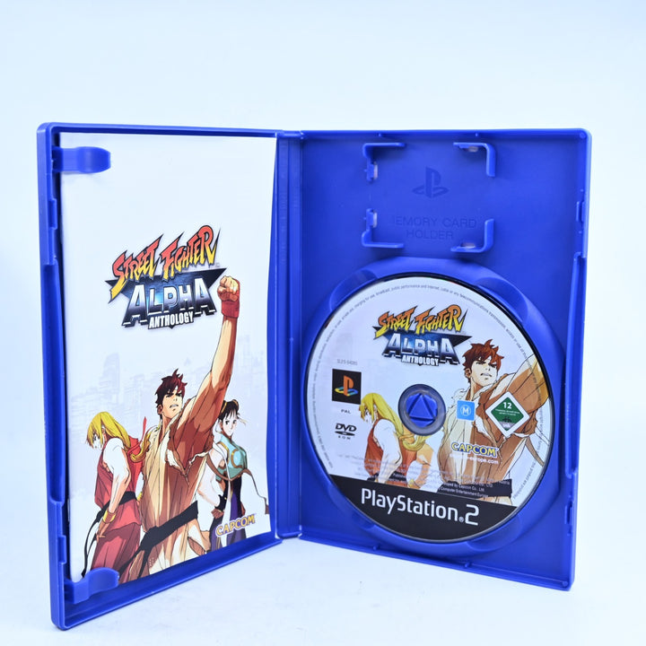 Street Fighter Alpha Anthology - Sony Playstation 2 / PS2 Game + Manual - PAL
