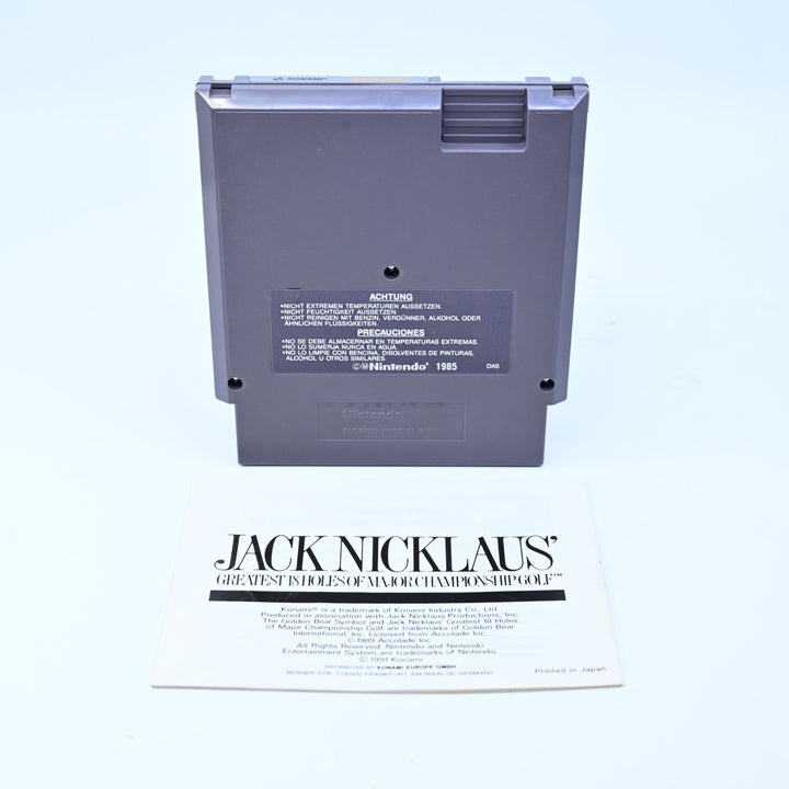 Jack Nicklaus' Major Championship Golf - Nintendo Entertainment System /NES Game