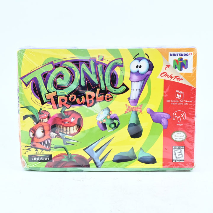 SEALED! Tonic Trouble - N64 / Nintendo 64 Boxed Game - NTSC-U/C - FREE POST!