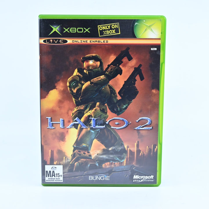 Halo 2 - Original Xbox Game + Manual - PAL - NEAR MINT DISC!