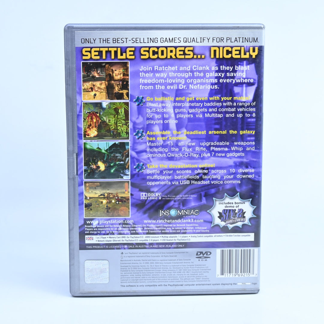 Ratchet & Clank 3: Up Your Arsenal - PS2 Game + Manual - PAL