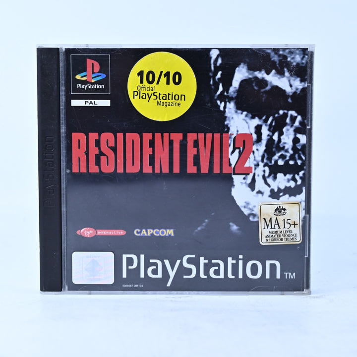 Resident Evil 2 - Sony Playstation 1 / PS1 Game + Manual - PAL - MINT DISC!