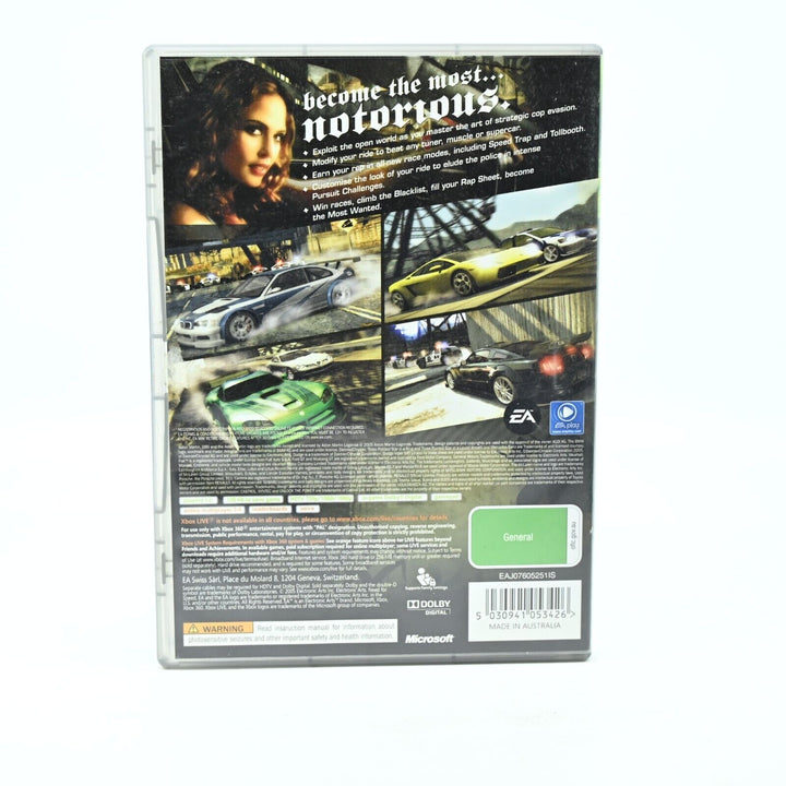 Need For Speed Most Wanted - Xbox 360 Game + Manual - PAL - MINT DISC!