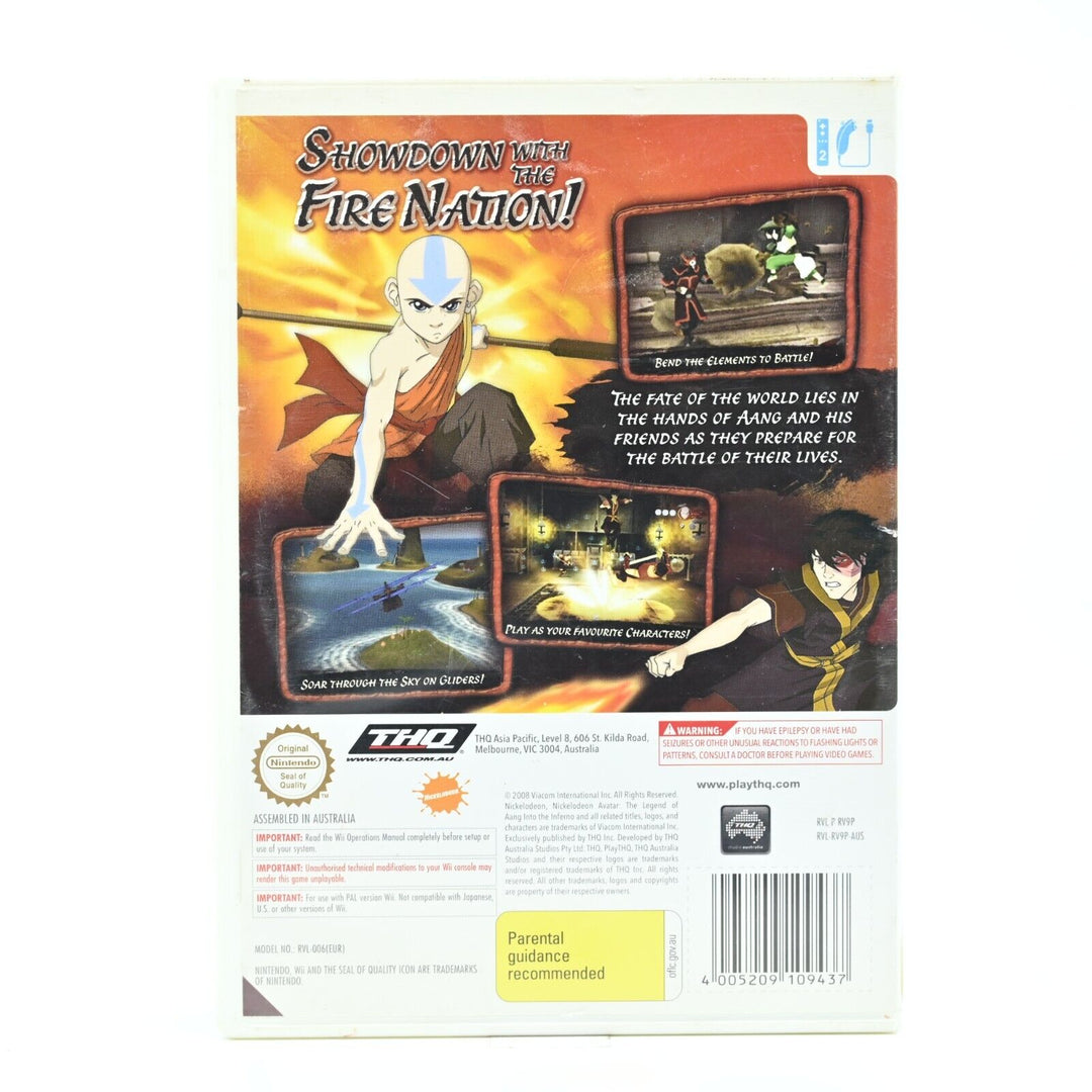 Avatar The Legend of Aang: Into the Inferno - Nintendo Wii Game - PAL