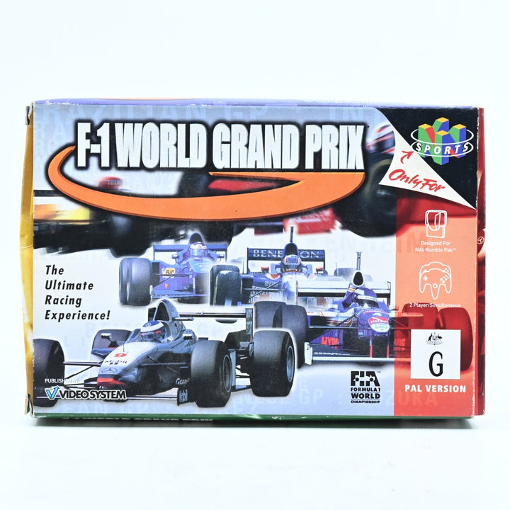 F-1 World Grand Prix - N64 / Nintendo 64 Boxed Game - PAL - FREE POST!