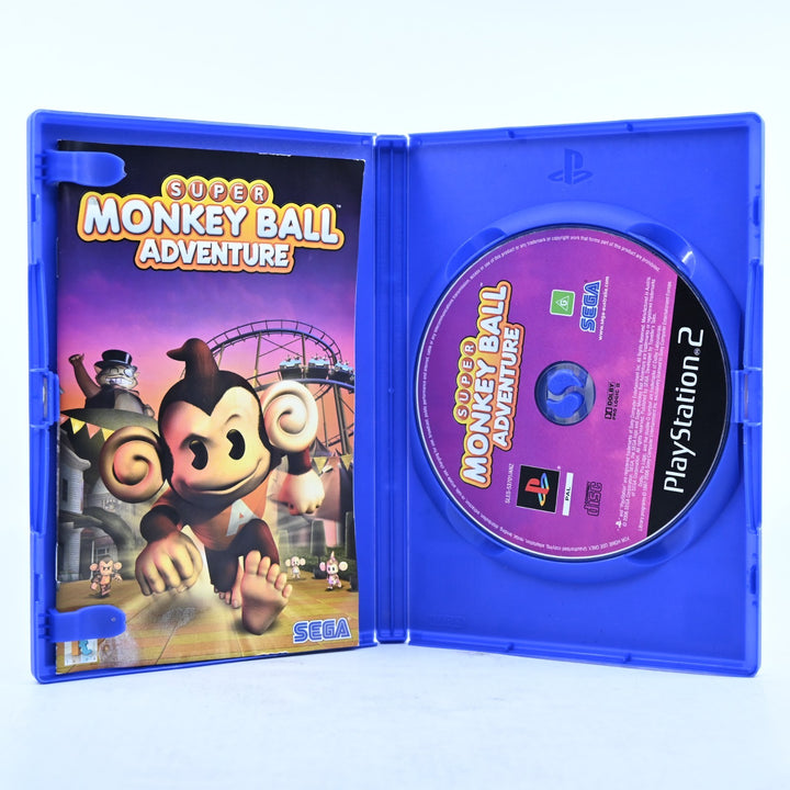 Super Monkey Ball Adventure - Sony Playstation 2 / PS2 Game + Manual - PAL