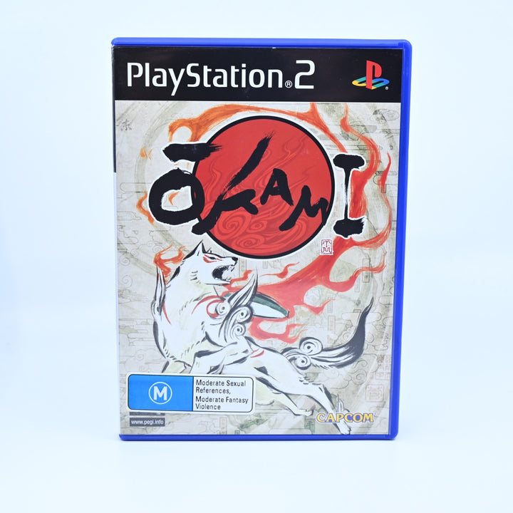 Okami - Sony Playstation 2 / PS2 Game + Manual - PAL - MINT DISC!