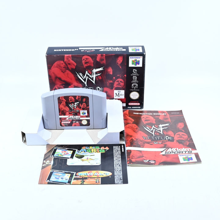 WWF Attitude - N64 / Nintendo 64 Boxed Game - PAL - FREE POST!