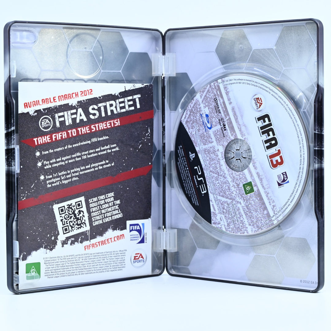 FIFA Soccer 13 - SteelBook - Sony Playstation 3 / PS3 Game + Manual - FREE POST!