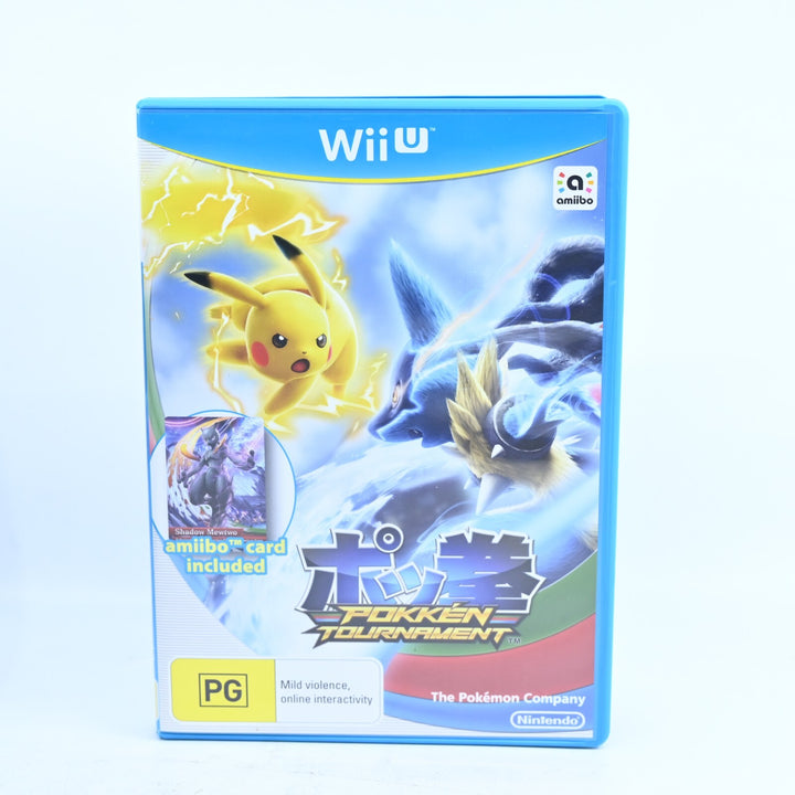Pokken Tournament - No Amiibo Card - Nintendo Wii U Game - PAL - FREE POST!