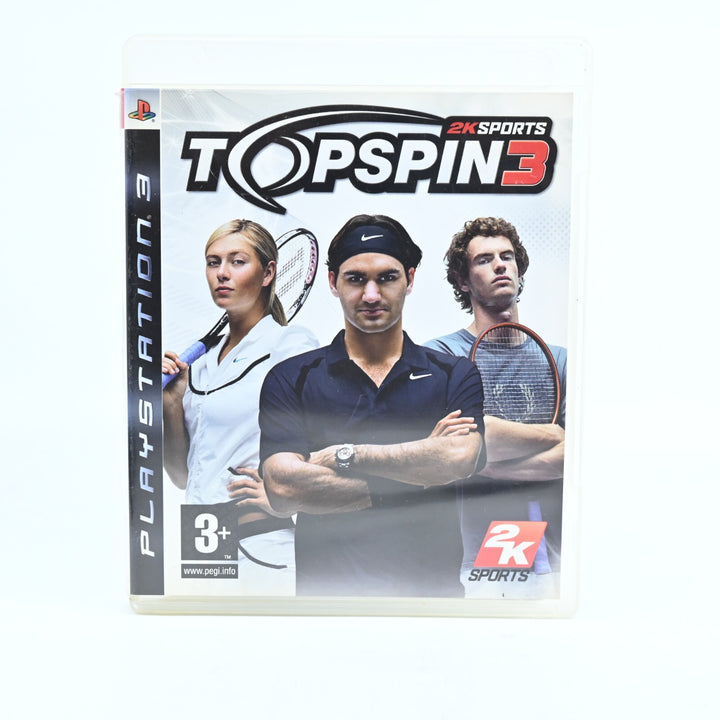 Top Spin 3 - Sony Playstation 3 / PS3 Game + Manual - FREE POST!