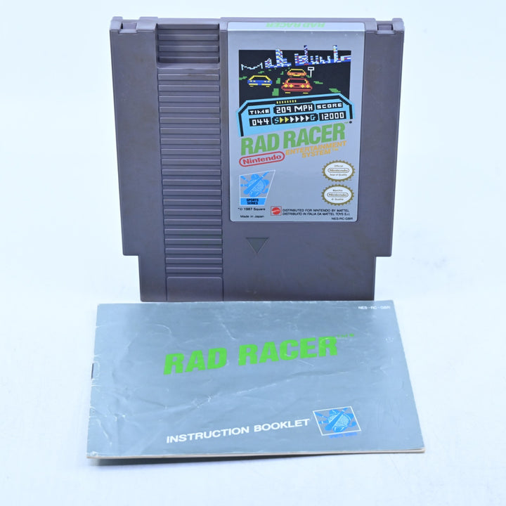 Rad Racer - Nintendo Entertainment System / NES Game + Manual - PAL - FREE POST!