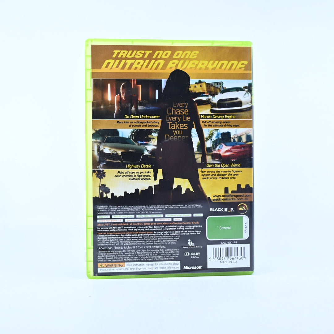 Need For Speed Undercover - Xbox 360 Game + Manual - PAL - MINT DISC!
