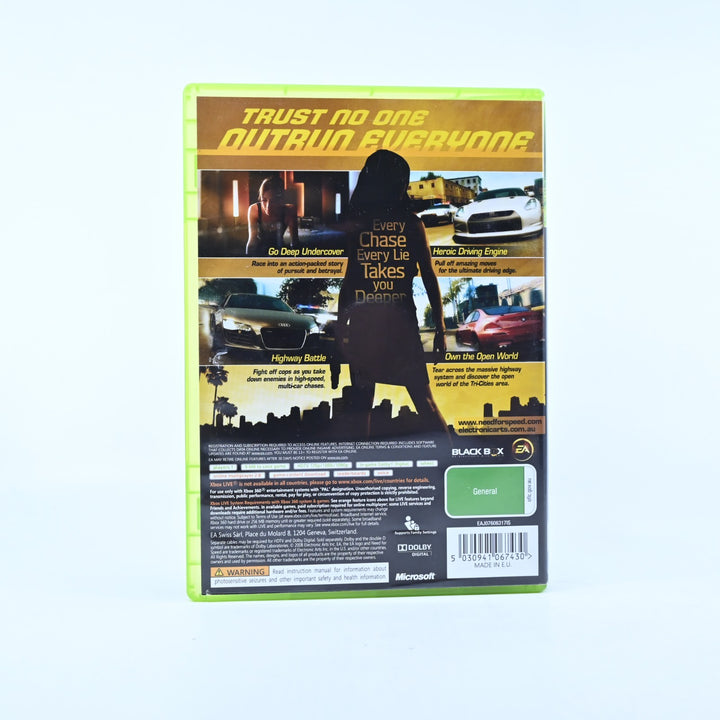 Need For Speed Undercover - Xbox 360 Game + Manual - PAL - MINT DISC!