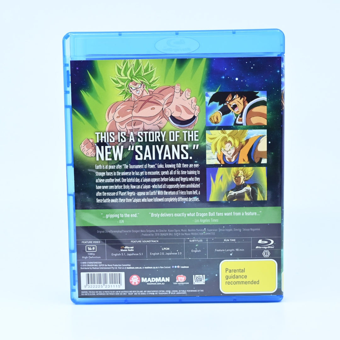 Dragon Ball Super the Movie: Broly - Anime Blu-Ray - Region B PAL