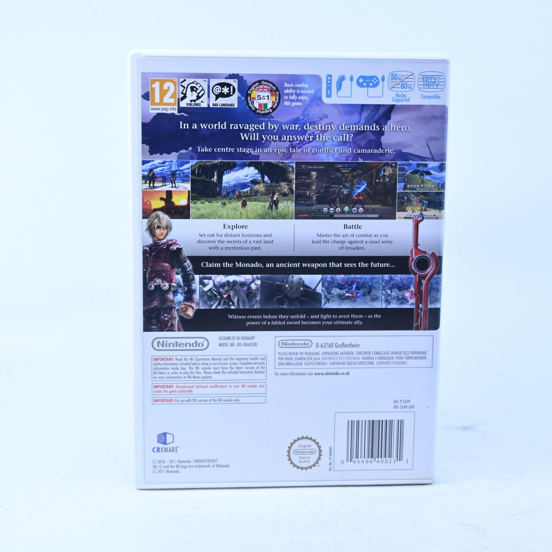 Xenoblade Chronicles - Nintendo Wii Game + Manual - PAL - MINT DISC!