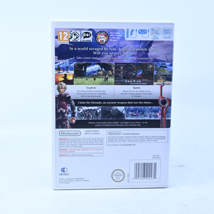 Xenoblade Chronicles - Nintendo Wii Game + Manual - PAL - MINT DISC!