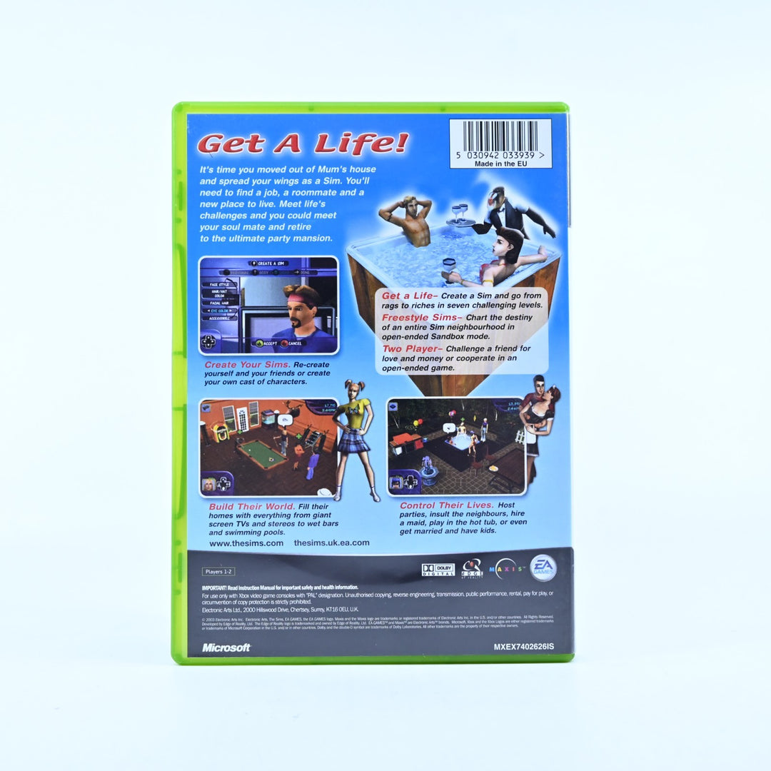 The Sims - Original Xbox Game + Manual - PAL - MINT DISC!