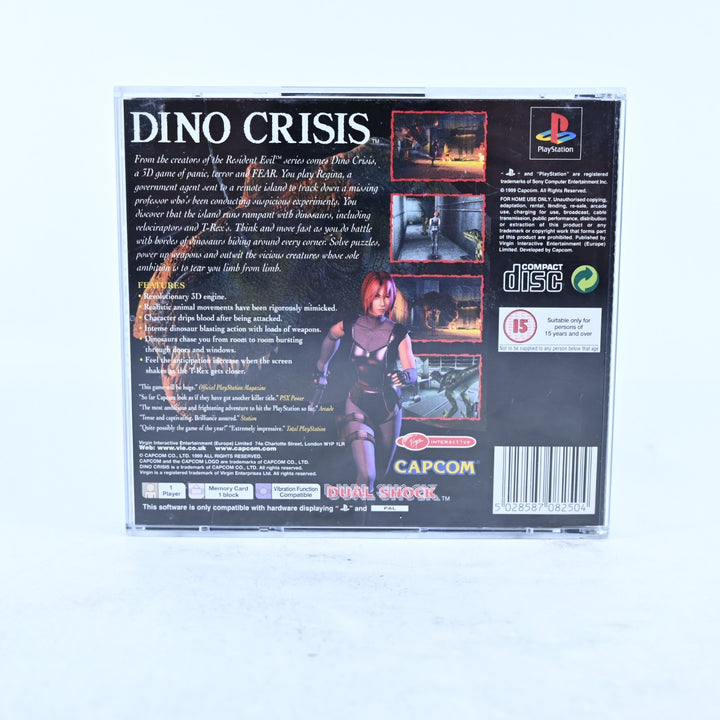 Dino Crisis - Sony Playstation 1 / PS1 Game + Manual - PAL - MINT DISC!