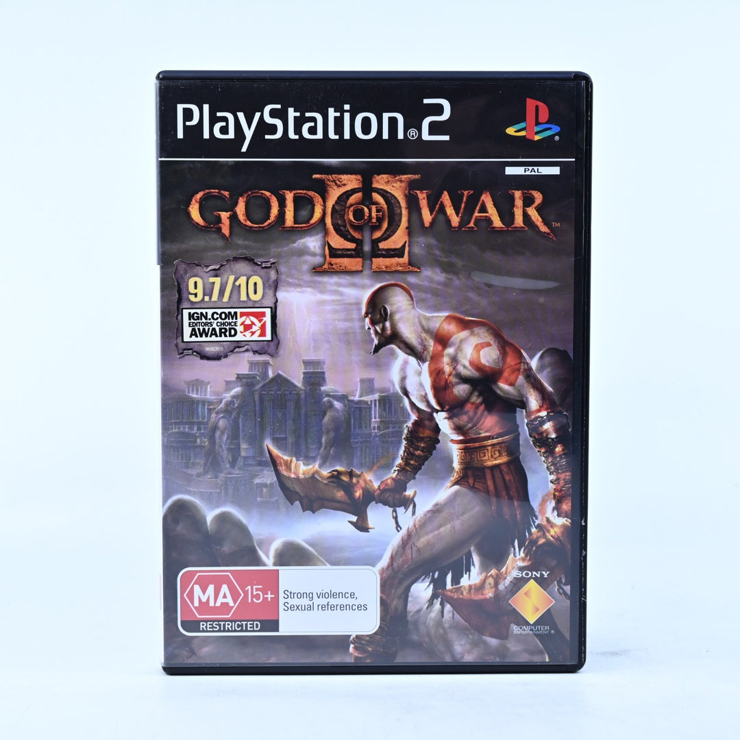 God of War II - Sony Playstation 2 / PS2 Game + Manual - PAL - MINT DISC!