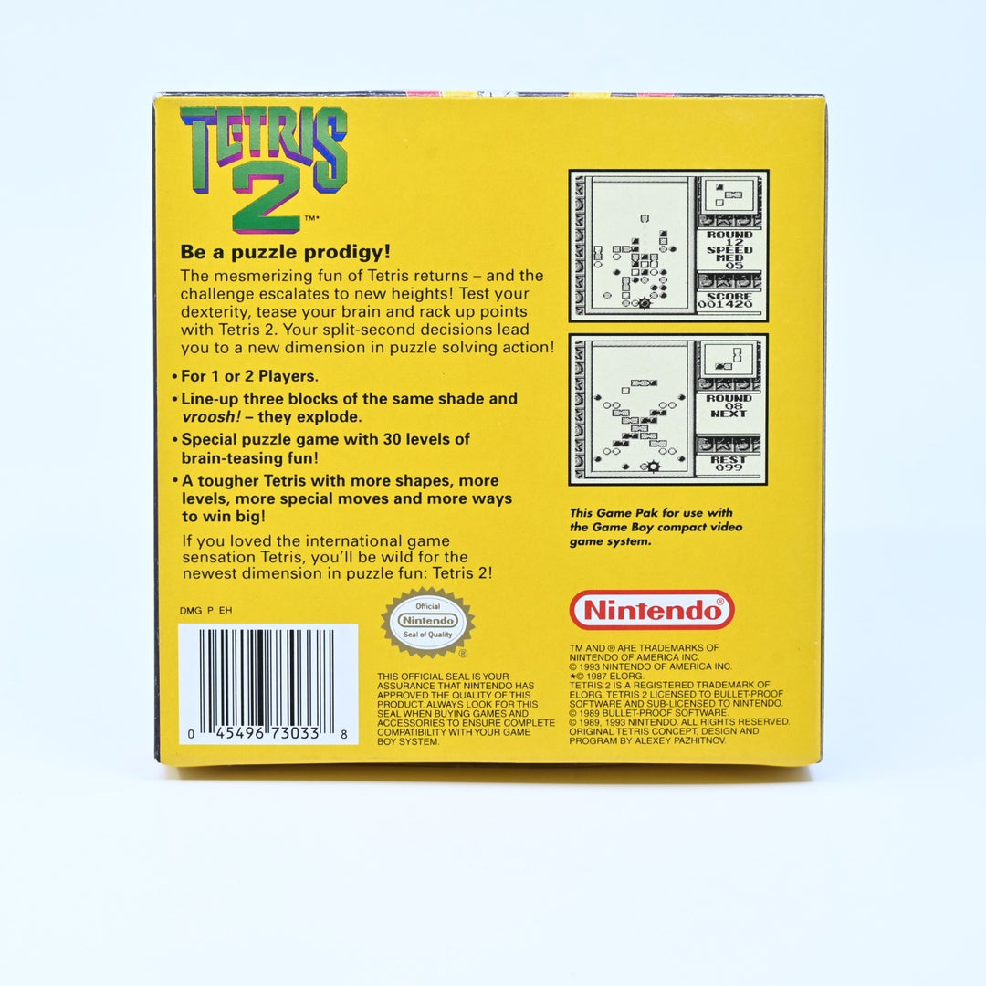 Tetris 2 - Nintendo Gameboy Boxed Game - PAL - FREE POST!