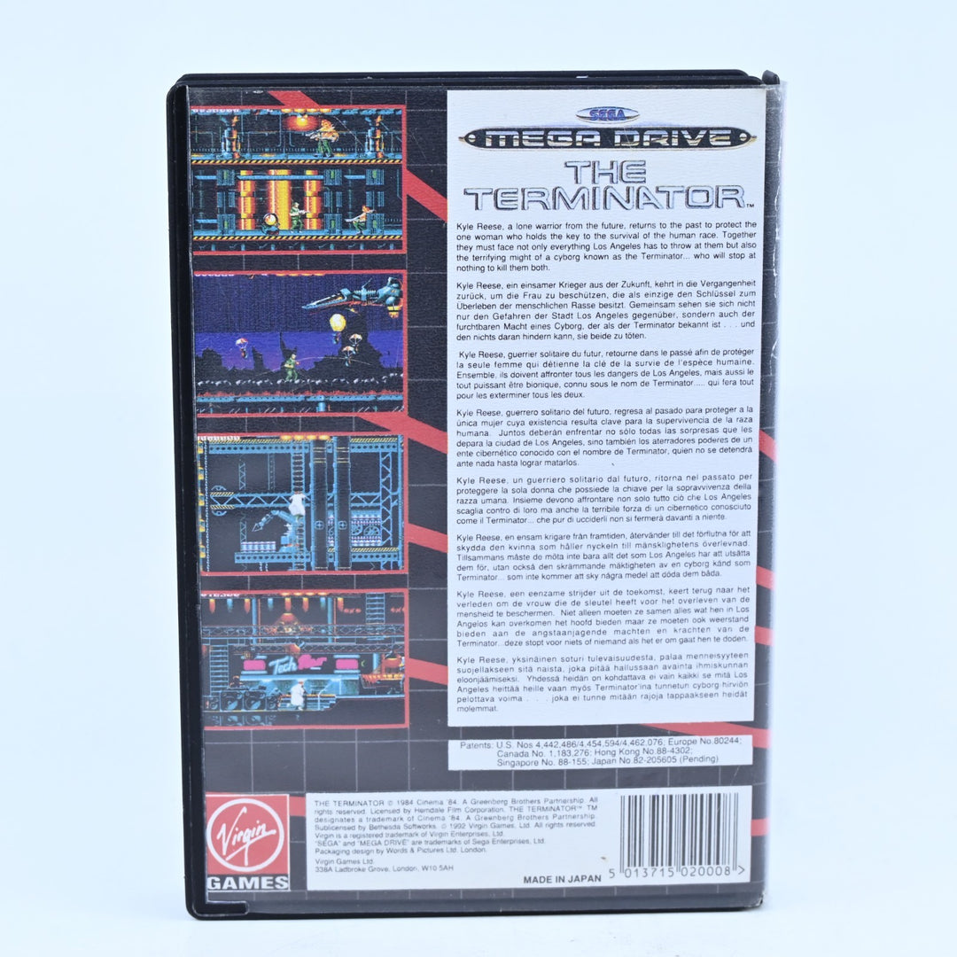 The Terminator - Sega Mega Drive Game + Manual - PAL - FREE POST!