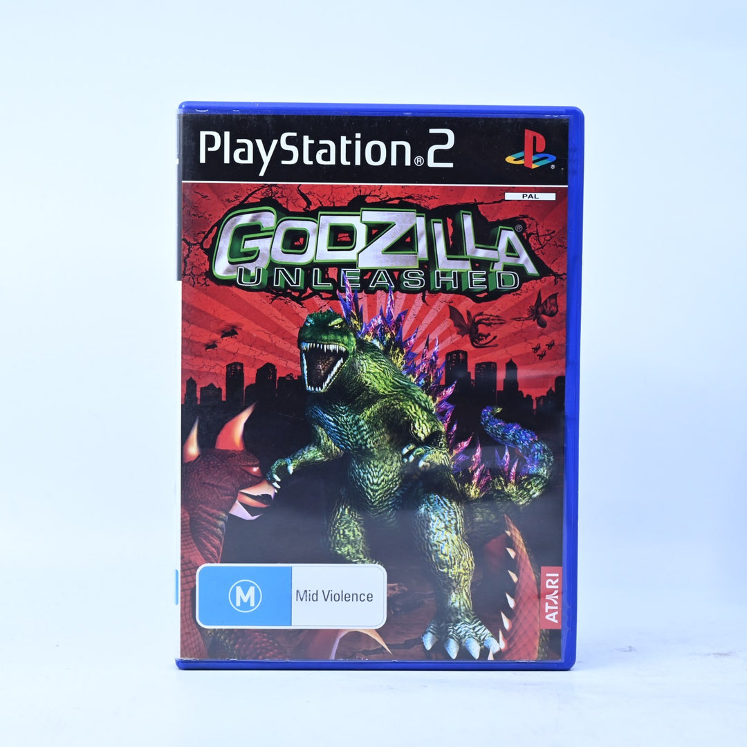 Godzilla Unleashed - Sony Playstation 2 / PS2 Game + Manual - PAL - MINT DISC!