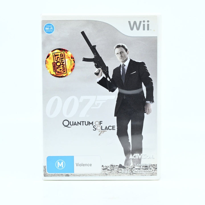 007: Quantum of Solace - Nintendo Wii Game + Manual - PAL - MINT DISC!