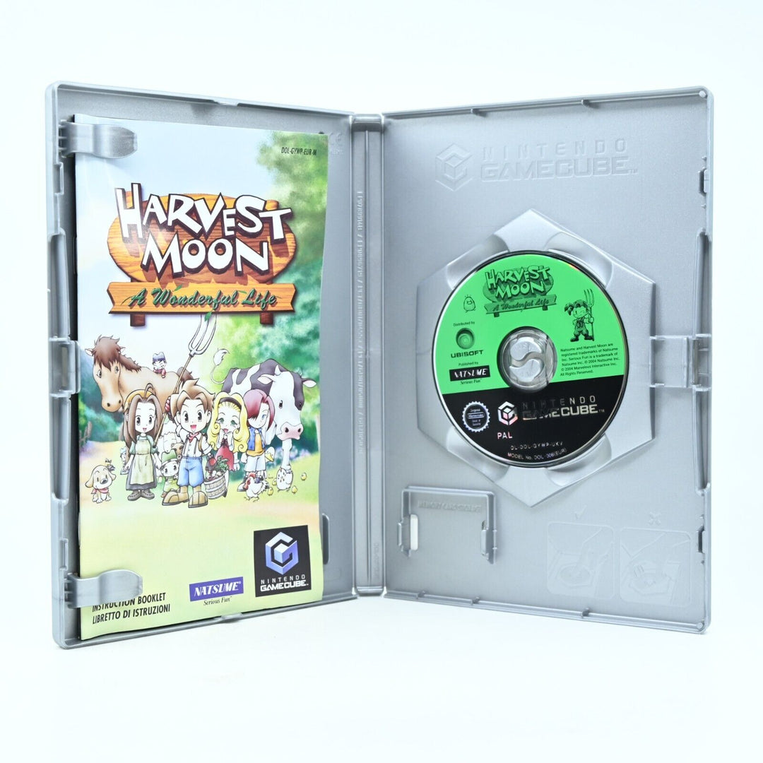 Harvest Moon A Wonderful Life - Nintendo Gamecube Game + Manual - FREE POST