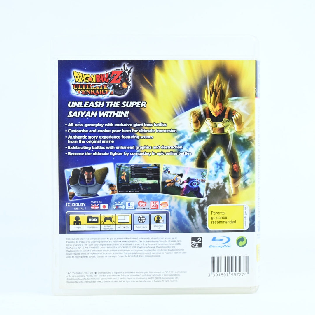 Dragon Ball Z Ultimate Tenkaichi - Sony Playstation 3 / PS3 Game - No Manual