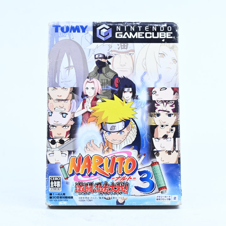 Naruto: Gekitou Ninja Taisen 3 - Nintendo Gamecube Game + Manual - NTSC-J