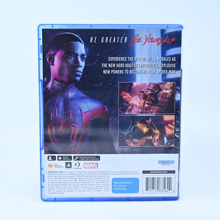 Marvel's Spider-Man Miles Morales - Sony Playstation 5 / PS5 Game - MINT DISC!